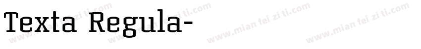 Texta Regula字体转换